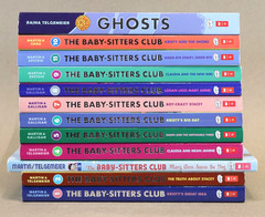 Lot 12 Baby-Sitters Club 1,2,3,4,5,6,7,8,10,11 + Ghost Telgemeier Graphic Novels