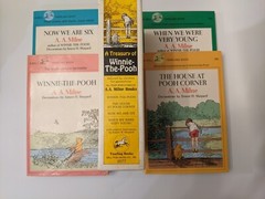 A Treasury of Winnie The Pooh set of 4 books A. A. Milne Dell Publishing Co
