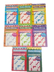 Lot 8 Kappa Take Along Large Print Crossword Books Braintainment NEW Free Ship