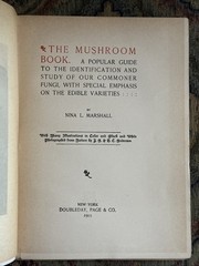 The Mushroom Book Antique 1903 Nina L. Marshall Mycology Hardcover Illustrated