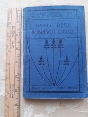 Robinson Crusoe Daniel Defoe Blackie & Son Ltd Abridged Blue Cloth Cover Undated