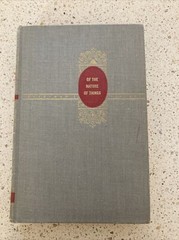 Of the Nature of Things- Lucretius, 1950 Hardcover Very Good