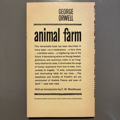 Animal Farm by George Orwell – A Signet Classic Paperback Vintage Classic