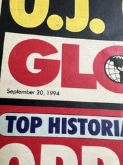 Lot of 14 Vintage GLOBE Magazines 1994,95 Famous People On Cover