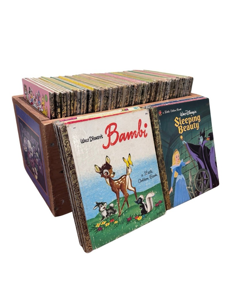 Huge Lot of 72 Vintage Little Golden Books Disney Sesame Street Looney Tunes