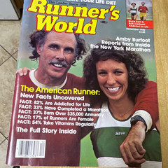 Runner’s World Magazine December 1980 Illustrated Running Marathon Amby Burfoot