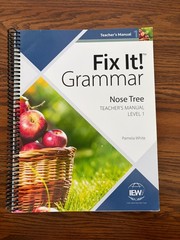 Fix It! Grammar: the Nose Tree, Teacher’s Manual Book Level 1 by Pamela White…