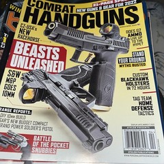 Combat HANDGUNS magazine March-April 2022 S&W Goes 10mm. Pocket Snubbies T-530