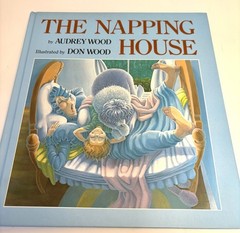 Signed w/Sketch The Napping House Audrey Wood Don Wood 1984 Children