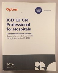 2024 ICD-10-CM Professional for Hospitals paperback VG