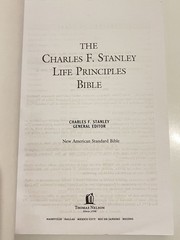 Charles F. Stanley Life Principles Bible (2009, Hardcover) Clean Next Day Ship