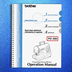 Brother PC-420 PRW User Manual Instructions Guide, TOUGH SPIRAL & FRONT & BACK