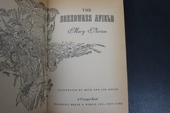 The Borrowers Afield Mary Norton 1955 Illustrated Voyager Book Fantasy Harcourt