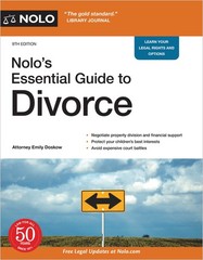 Nolo’s Essential Guide to Divorce – paperback Doskow Attorney, Emily
