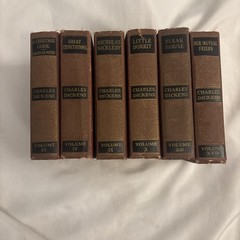 Charles Dickens 1936 Set of 6 Books Cleartype Edition – Not a Full Set