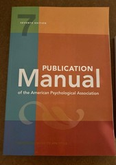 Publication Manual of The American Psychological Association, 7th Edition