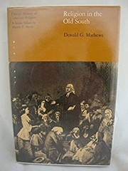Religion in the Old South Hardcover Donald G. Mathews