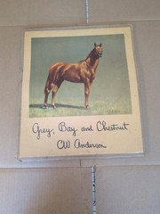 C.W. Anderson Grey Bay and Chestnut Horse Print Portfolio 1955 Harper 9 of 10