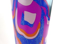 Starbucks Summer 2024 Abstract Swirl Butterfly Silver Metal Venti Tumbler 24oz