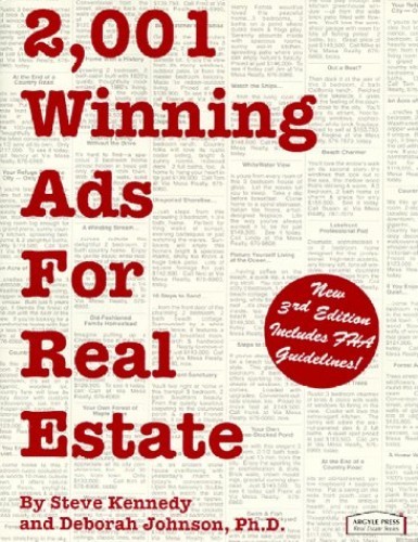 2,001 Winning Ads for Real Estate – Paperback By Kennedy, Steve – GOOD