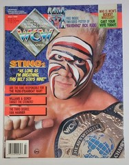 WCW July 1992 Magazine Sting Cover Rick Rude Poster WWF PWI