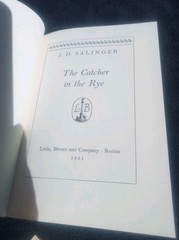 J.D. Salinger the Catcher in the Rye, 1951 Book Club Edition W/Dust Jacket (Bx9)