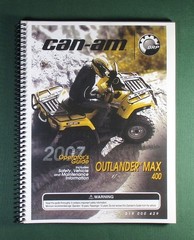 2007 Bombardier Outlander Max 400 Owner’s Manual: 156 Pages & Protective Covers!