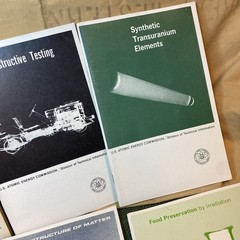 Lot of (8) Vintage 1960s US Atomic Energy Commission Booklets See Photos