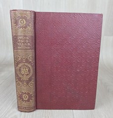 Antique Twice Told Tales Hawthorne Hurst & Co Book c1896 Inscription Burgundy HC