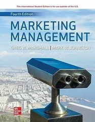 ISE Marketing Management (ISE HED – Paperback, by Marshall Greg W.; – Very Good