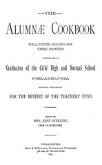 1891 The Alumnae Vintage Cookbook 84 Pages