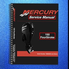 MERCURY 150 FOURSTROKE SERVICE MANUAL 2011 – WIRE BOUND – TOUGH COVERS
