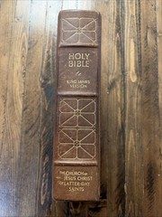 1979 Leather Bound Hardcover Large Print Bible, Collector’s Edition
