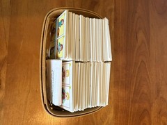 Story Sequencing Wall Pocket Chart Card Set organized in Longaberger basket