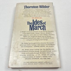 THE IDES OF MARCH by Thornton Wilder vintage 1963 Signet Paperback ROME CEASER