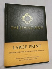 The Living Bible Large Print Edition (Hardcover, Green)