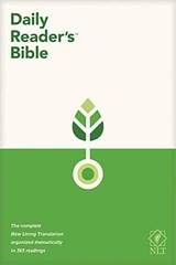 NLT Daily Readers Bible (Red Letter, Softcover) – Paperback By , Tyndale – GOOD