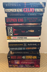 Large Stephen King Lot 24 Books HCDJ It Richard Bachman Cujo Carrie