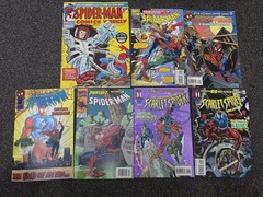 COLLECTION OF VINTAGE SPIDER-MAN COMICS x7 70s 90s