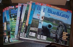 Lot of 21 Blue & Gray Magazines 1985 – 1999 Civil War