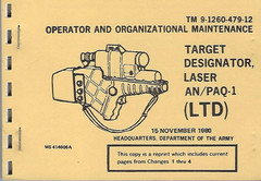 Historical book Target Designator, Laser, AN/PAQ-1 (LTD), Operator/Maintenance