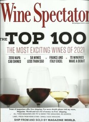 Wine Spectator Magazine, December, 31st 2021 / January, 15th 2022