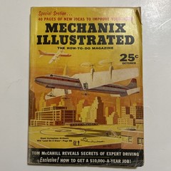 Mechanix Illustrated Oct 1956 Magazine Vertoplane Airliners Aviation VTOL