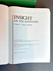 Insight on the Scriptures Vol. 1 & 2 HC 1988 1st Editions Like New