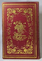 THE LADIES WREATH Antique Victorian Gift Book COLOR PLATES Fine Leather Binding