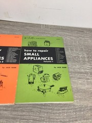 How to Repair Small Appliances Vol 1 & 2 Darr 1971 First Edition Set Howard Sams