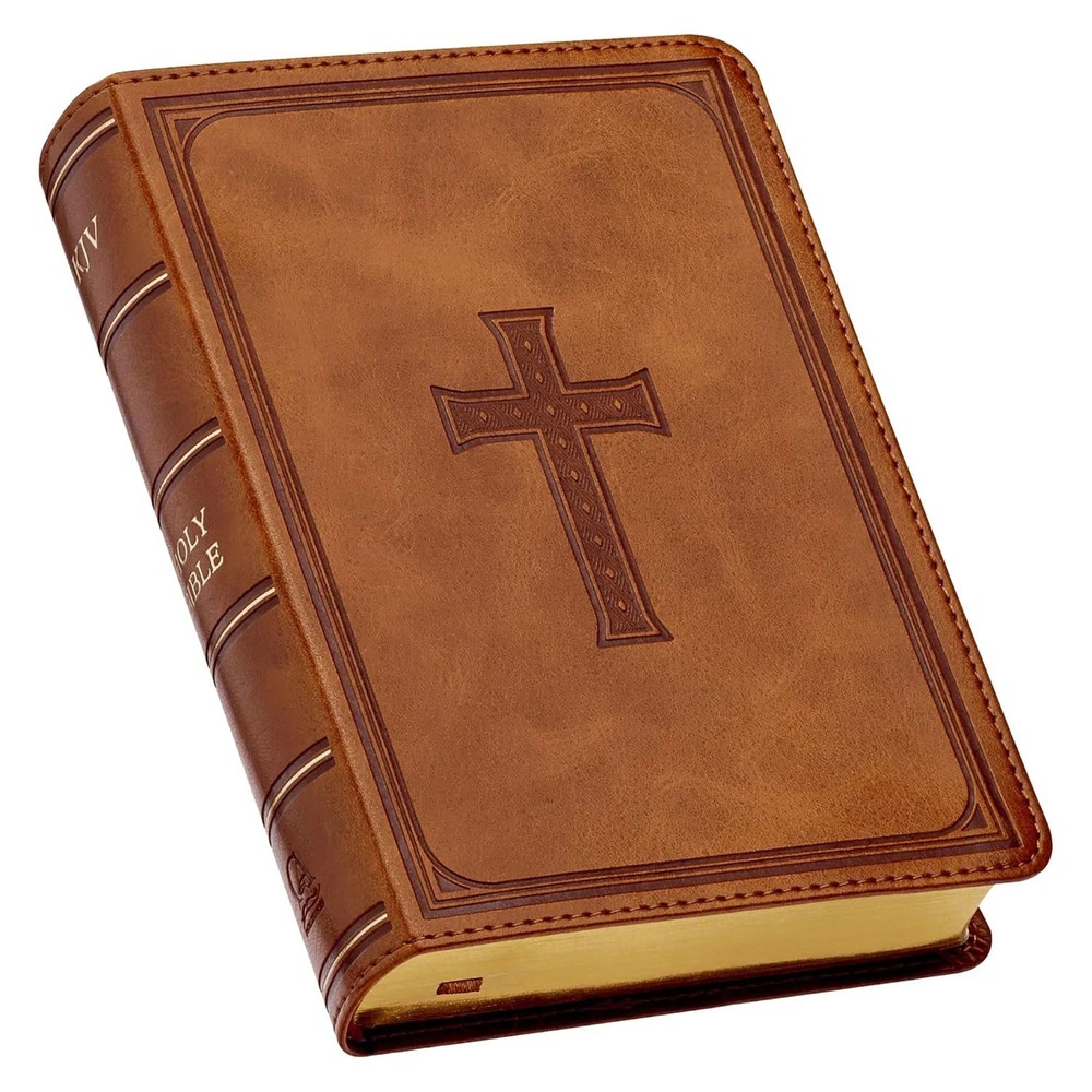 KJV Holy Bible, Compact Large Print Faux Leather Red Letter Edition – Ribbon Mar