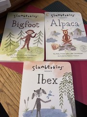 SLUMBERKINS Set of 3 Hardcover Books ~ Bigfoot, Alpaca, Ibex ~ EUC