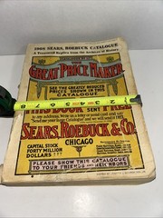 1908 Edition Sears Roebuck Paperback Book Vintage 1184 Pages, Catalogue No. 117