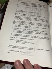 God’s Word translation bible by world publishing, Nation’s Bible Society 1995